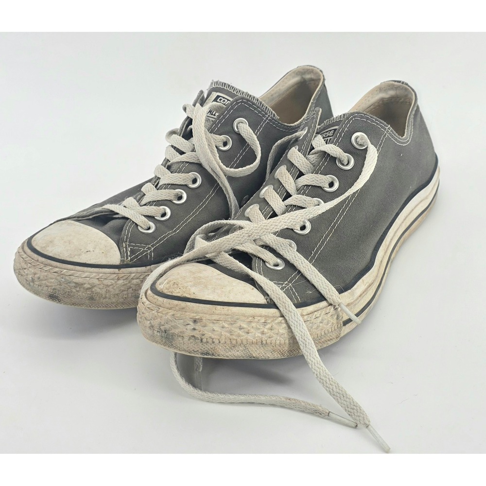 Converse Chuck Taylor All Star Low Top Grey Size 9M 11W Unisex Sneakers Vintage